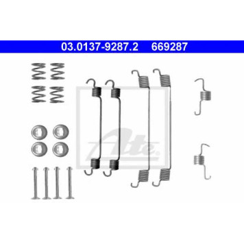 Комплектующие тормозной колодки ATE 669287 / 03.0137-9287.2