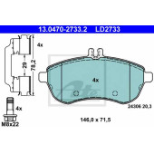 Колодки тормозные дисковые для MERCEDES C(C204,S204,W204) <b>ATE 13.0470-2733.2 / LD2733</b>