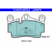 Колодки тормозные дисковые для AUDI Q7(4L) / PORSCHE CAYENNE(955,9PA) / VW TOUAREG(7L6,7L7,7LA) <b>ATE 13.0470-4976.2 / LD4976</b>