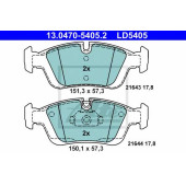 Колодки тормозные дисковые для BMW 3(E36,E46), Z3(E36), Z4(E85) <b>ATE 13.0470-5405.2 / LD5405</b>