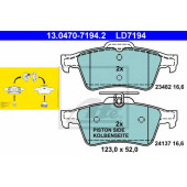Колодки тормозные дисковые для FORD TOURNEO CONNECT, TRANSIT CONNECT(P65#,P70#,P80#) / OPEL SIGNUM, VECTRA / SAAB 9-3(YS3D,YS3F) <b>ATE 13.0470-7194.2 / LD7194</b>