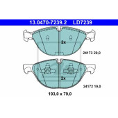 Колодки тормозные дисковые для BMW X5(E70), X6(E71,E72) <b>ATE 13.0470-7239.2 / LD7239</b>