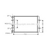 Радиатор охлаждения двигателя AVA QUALITY COOLING AI2129