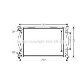 Радиатор охлаждения двигателя AVA QUALITY COOLING AI2195