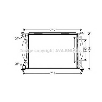 Радиатор охлаждения двигателя AVA QUALITY COOLING AI2195