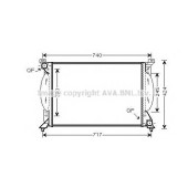 Радиатор охлаждения двигателя AVA QUALITY COOLING AI2203