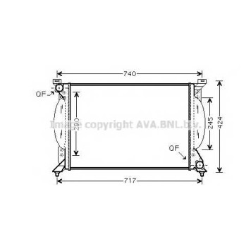 Радиатор охлаждения двигателя AVA QUALITY COOLING AI2203