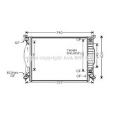 Радиатор охлаждения двигателя AVA QUALITY COOLING AI2205