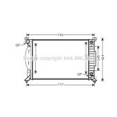 Радиатор охлаждения двигателя AVA QUALITY COOLING AI2229