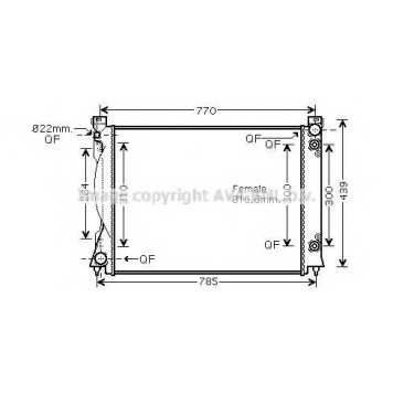 Радиатор охлаждения двигателя AVA QUALITY COOLING AI2236