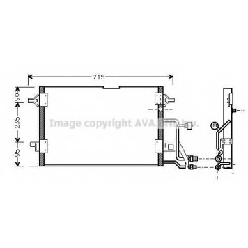 Конденсатор кондиционера AVA QUALITY COOLING AI5116