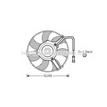 Вентилятор охлаждения двигателя AVA QUALITY COOLING AI7504