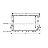 Радиатор охлаждения двигателя AVA QUALITY COOLING AIA2082