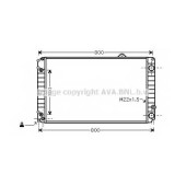 Радиатор охлаждения двигателя AVA QUALITY COOLING AIA2099