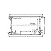 Радиатор охлаждения двигателя AVA QUALITY COOLING AIA2309