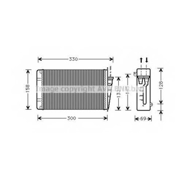 Радиатор отопления салона AVA QUALITY COOLING AL6015