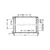 Радиатор охлаждения двигателя AVA QUALITY COOLING ALA2038