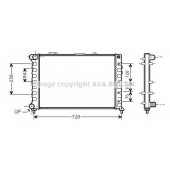 Радиатор охлаждения двигателя AVA QUALITY COOLING ALA2079
