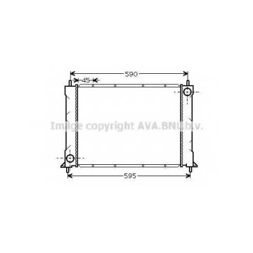 Радиатор охлаждения двигателя AVA QUALITY COOLING AU2069