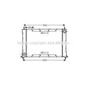 Радиатор охлаждения двигателя AVA QUALITY COOLING AU2119