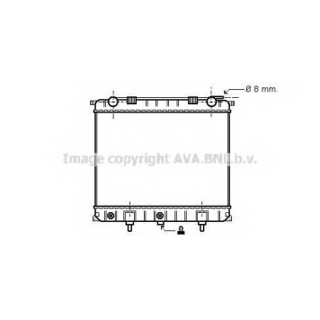 Радиатор охлаждения двигателя AVA QUALITY COOLING AU2132