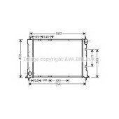 Радиатор охлаждения двигателя AVA QUALITY COOLING AU2149