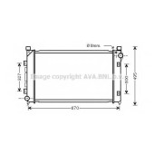 Радиатор охлаждения двигателя AVA QUALITY COOLING AU2163
