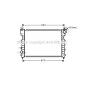 Радиатор охлаждения двигателя AVA QUALITY COOLING AU2174