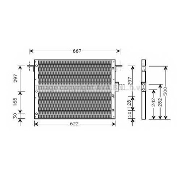 Конденсатор кондиционера AVA QUALITY COOLING AU5075