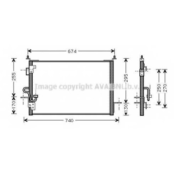 Конденсатор кондиционера AVA QUALITY COOLING AU5143