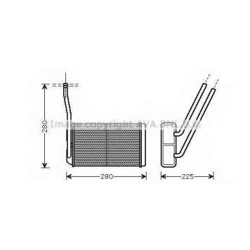Радиатор отопления салона AVA QUALITY COOLING AU6195