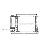 Радиатор охлаждения двигателя AVA QUALITY COOLING BW2081