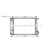 Радиатор охлаждения двигателя AVA QUALITY COOLING BW2086