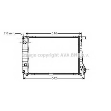 Радиатор охлаждения двигателя AVA QUALITY COOLING BW2104