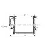 Радиатор охлаждения двигателя AVA QUALITY COOLING BW2125