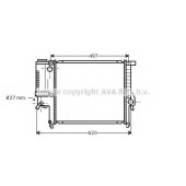 Радиатор охлаждения двигателя AVA QUALITY COOLING BW2139