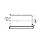 Радиатор охлаждения двигателя AVA QUALITY COOLING BW2234