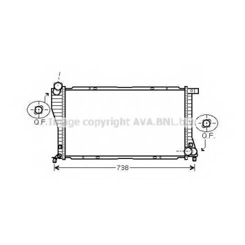 Радиатор охлаждения двигателя AVA QUALITY COOLING BW2234