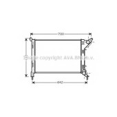 Радиатор охлаждения двигателя AVA QUALITY COOLING BW2310