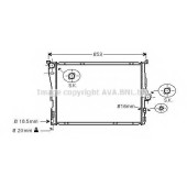 Радиатор охлаждения двигателя AVA QUALITY COOLING BW2343