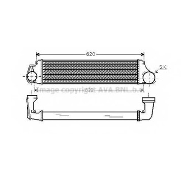 Интеркулер AVA QUALITY COOLING BW4282