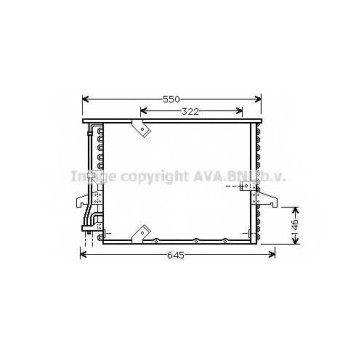 Конденсатор кондиционера AVA QUALITY COOLING BW5180
