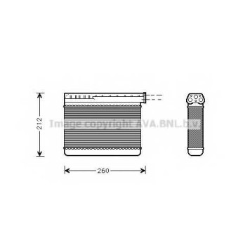 Радиатор отопления салона AVA QUALITY COOLING BW6166