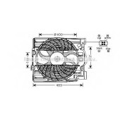 Вентилятор охлаждения двигателя AVA QUALITY COOLING BW7509