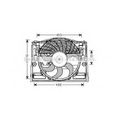 Вентилятор охлаждения двигателя AVA QUALITY COOLING BW7513