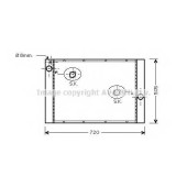 Радиатор охлаждения двигателя AVA QUALITY COOLING BWA2284