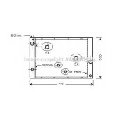 Радиатор охлаждения двигателя AVA QUALITY COOLING BWA2338