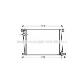 Радиатор охлаждения двигателя AVA QUALITY COOLING BWA2356