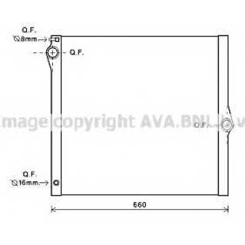 Радиатор охлаждения двигателя AVA QUALITY COOLING BWA2436
