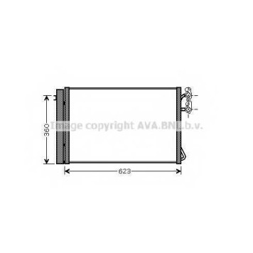 Конденсатор кондиционера AVA QUALITY COOLING BWA5295D